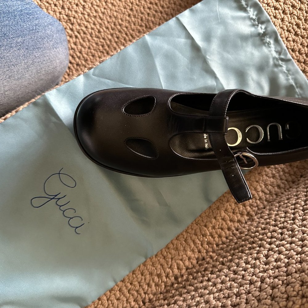 Black Gucci Mary Janes 39.5 - Picture 4 of 7